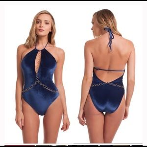 Trina Turk Blue Velvet Swimsuit